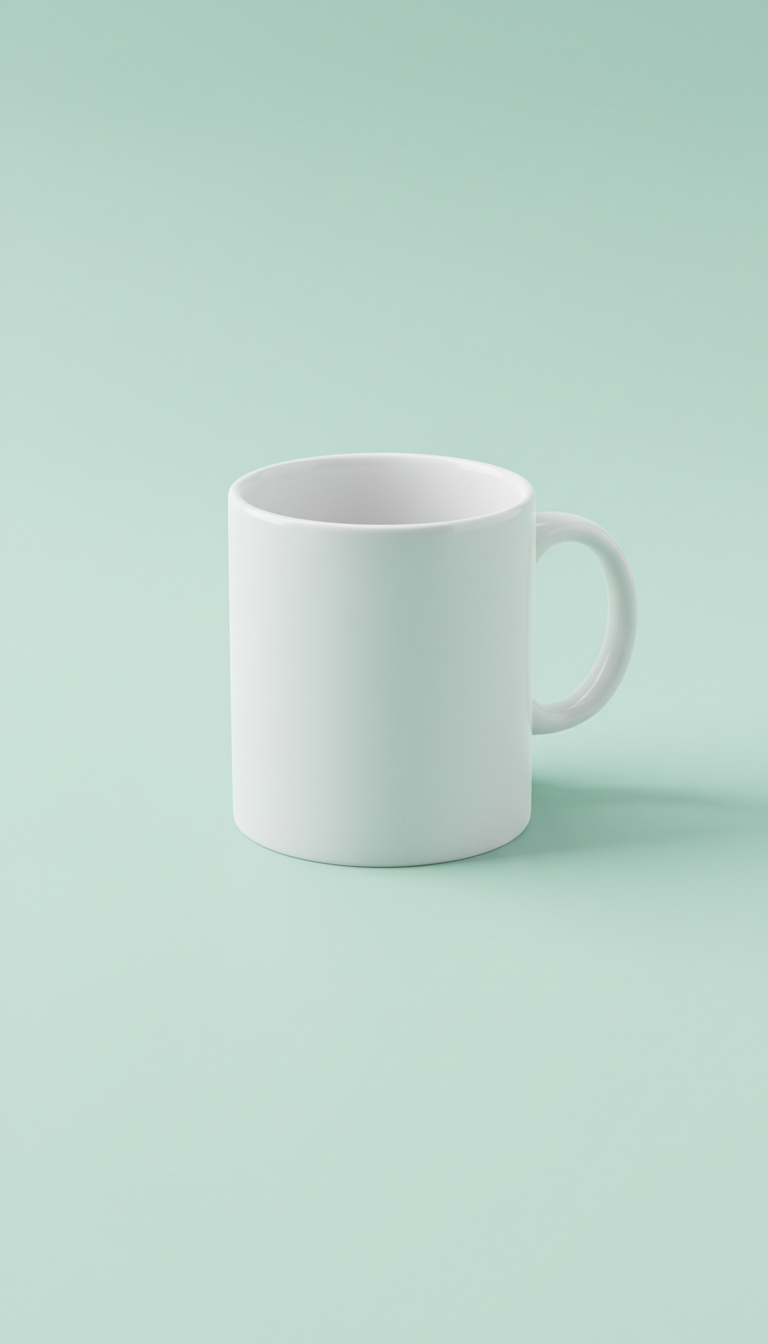 Pure White Ceramic Mug